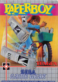 Paperboy PAL Sega Game Gear  box art